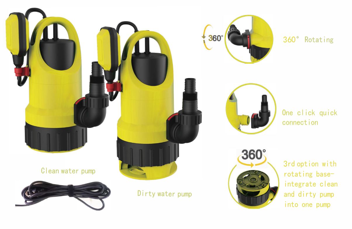 2020 New design patent, clean water pump & dirty water pump, CSPxxx-12