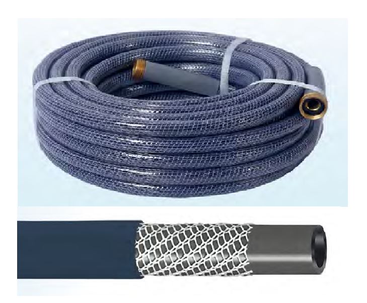 Medium duty knitted garden hose