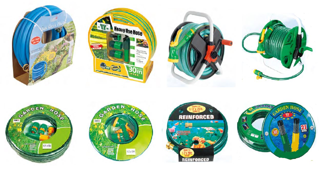Garden hose ranges packages